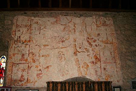 St Keverne - Detail of Wall Painting